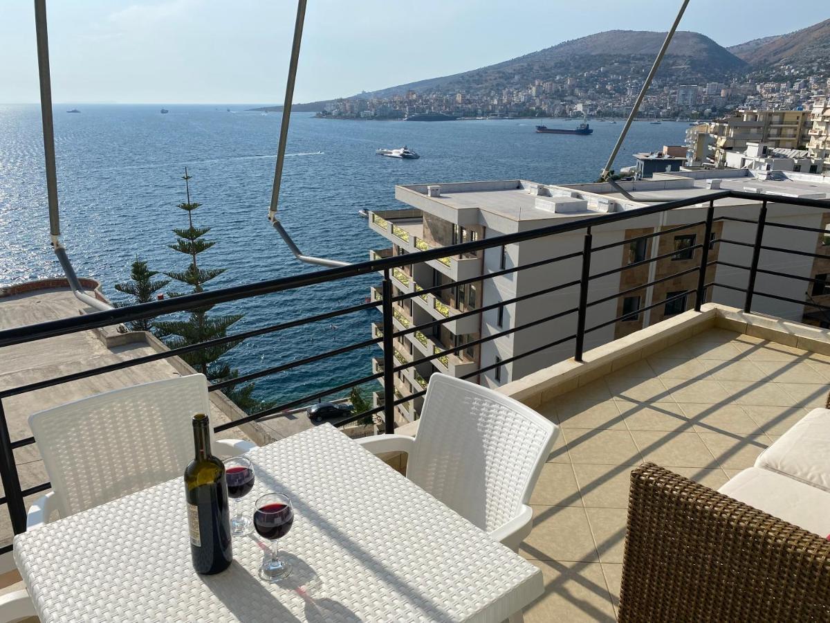 Apartment With Huge Sea View Balcony Saranda Dış mekan fotoğraf